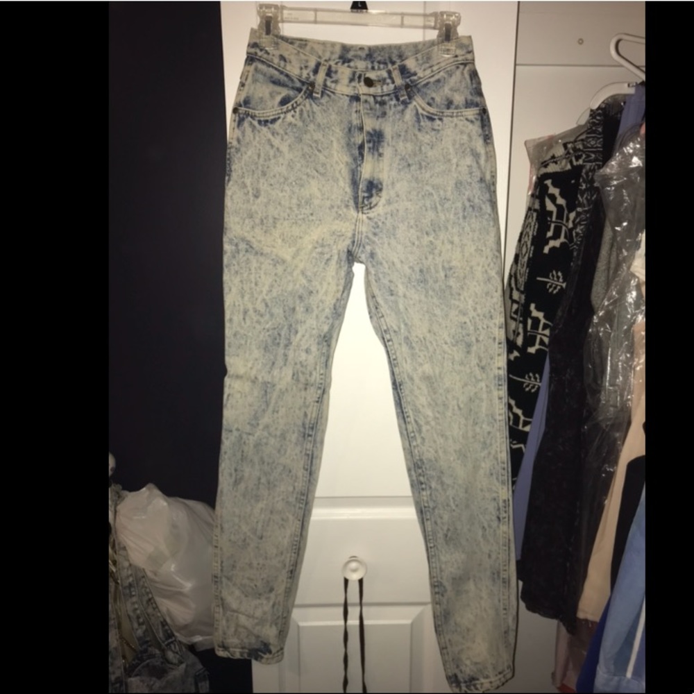 Vintage Lee Acid-Wash Jeans